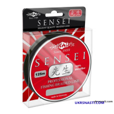 Плетеный шнур Mikado SENSEI BLACK размотка 125 метров АКЦИОННАЯ ЦЕНА!!!